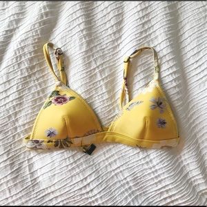 TRIANGL Delilah Fiore Giallo bikini top